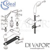 Ideal Standard Swan New Bath And Shower Mixer Chrome 2H Xh Spare Parts